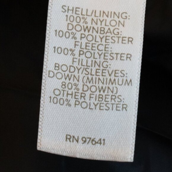 J. Jill Down, Emerson Long Hooded Down Puffer Coat, Black - Picture 6 of 7